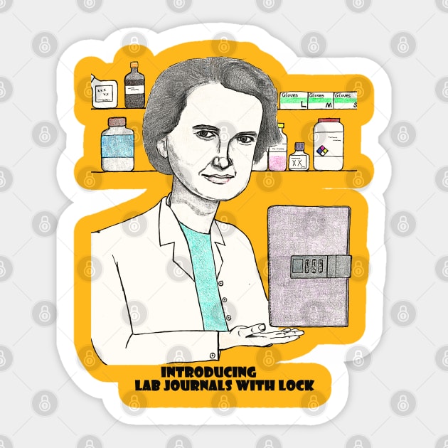 Rosalind Franklin's lab journal Sticker by ZorroTheCat